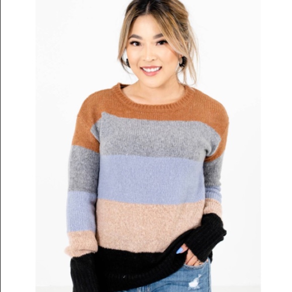Stiped Knit Sweater